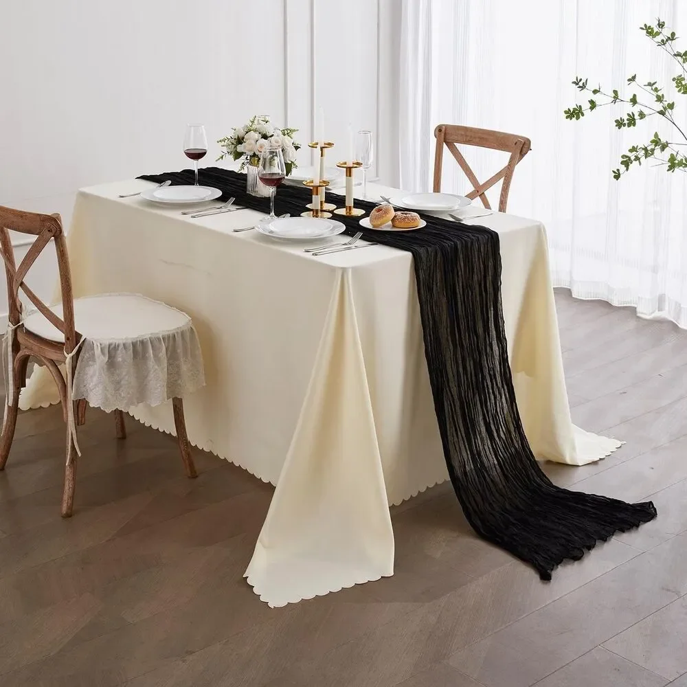 6 Pack Halloween Cheesecloth Table Runner 35 x 120 Inches Halloween Runners f...